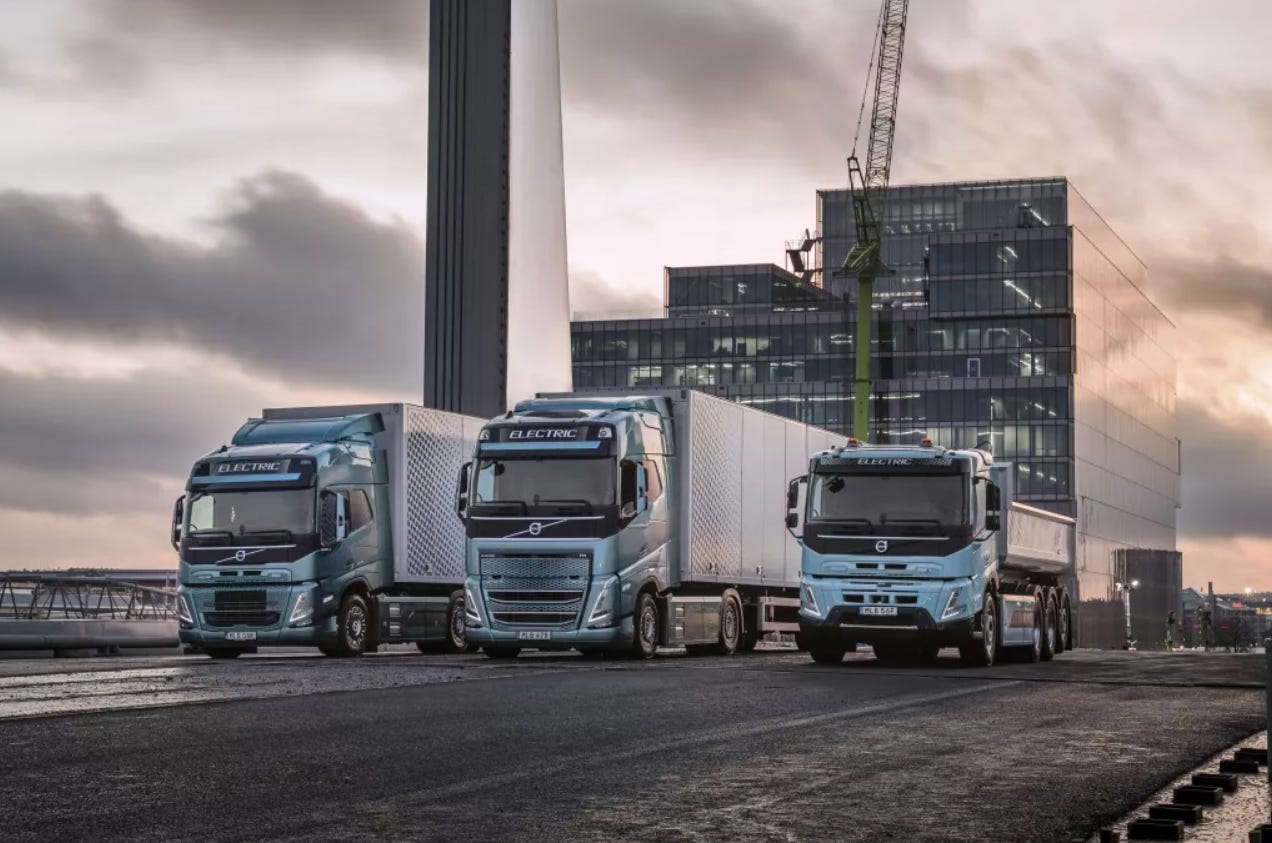 Volvo Begins Sales of Heavy-Duty Electric Trucks