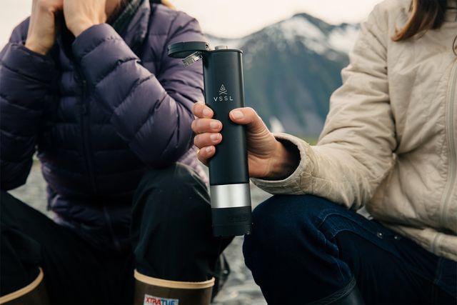 vssl insulated flask with bluetooth speaker