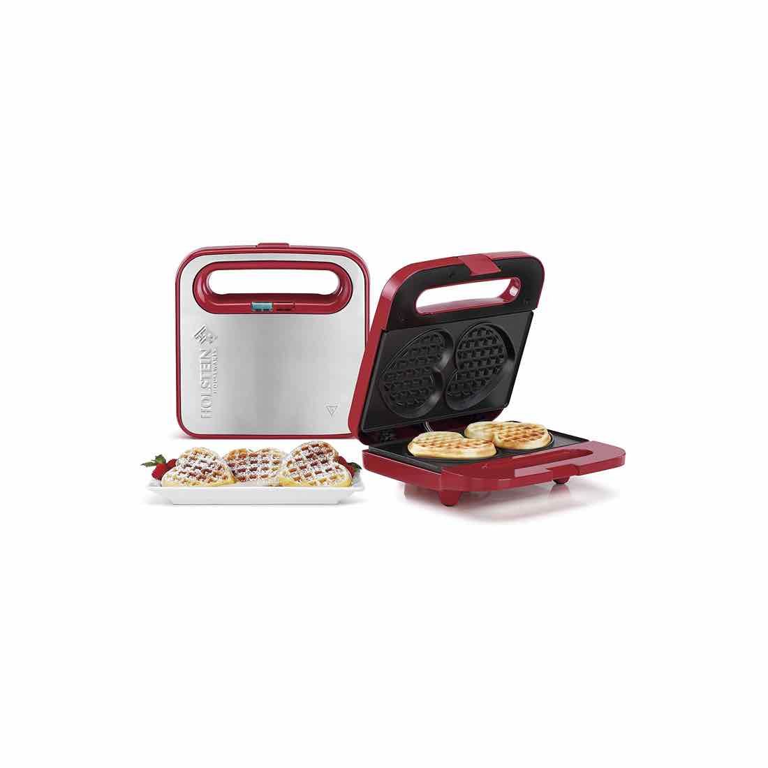 holstein housewares heart shaped waffle maker