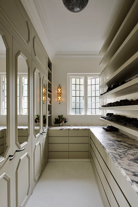 walk in closet with modern design