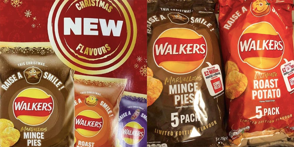 Walkers Crisps Flavours Now Include Christmas Pigs In Blankets