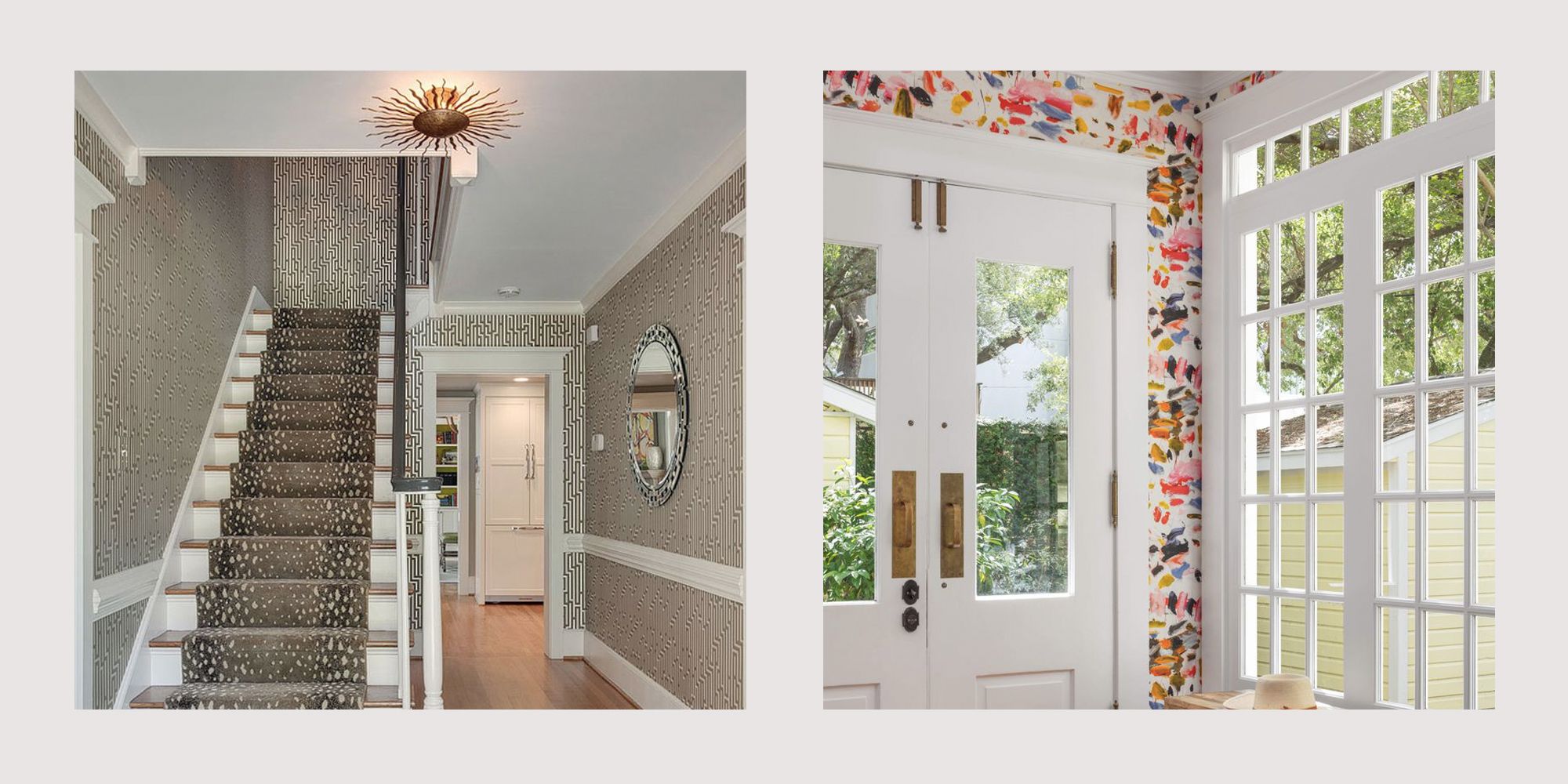 24 Wallpapered Foyers For A Gorgeous Home Entrance