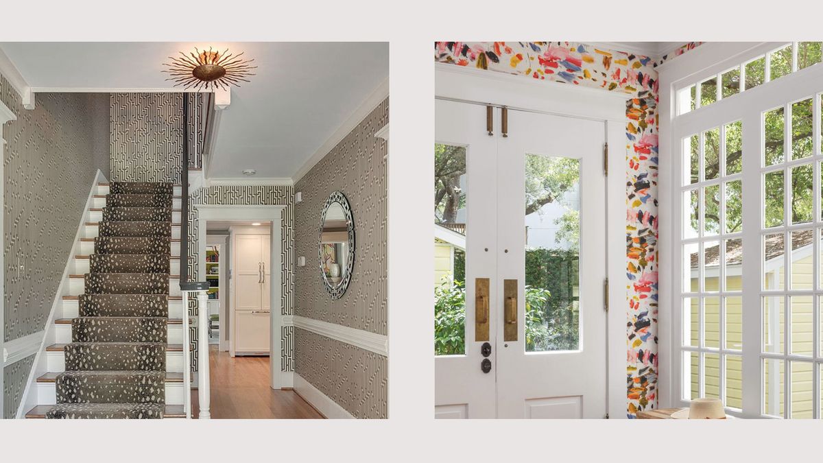 24 Wallpapered Foyers For a Gorgeous Home Entrance