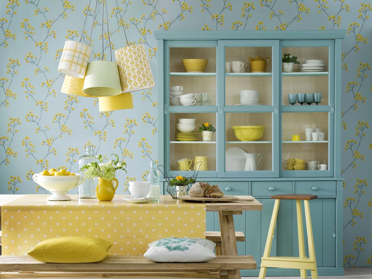 15 Best Kitchen Wallpaper Ideas - How to Decorate Your Kitchen with  Wallpaper