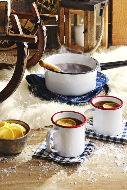 warm tea and cider punch