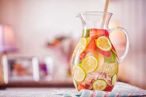 Drink, Lemonade, Sangria, Pitcher, Punch, Jug, Non-alcoholic beverage, Lime, Food, Juice, 