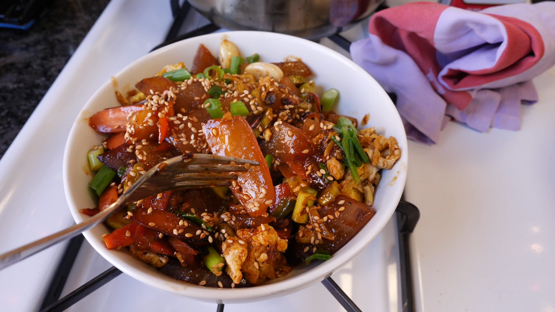 Sweet & Sour Watermelon Rind Stir-Fry-image