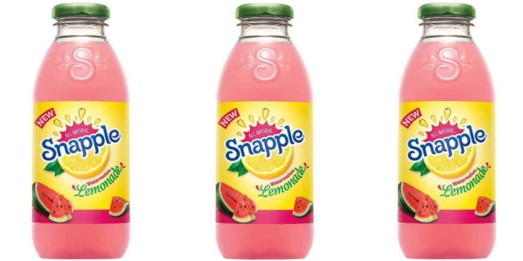 Snapple Releases A New Watermelon Lemonade Flavor, Perfect For Summertime.