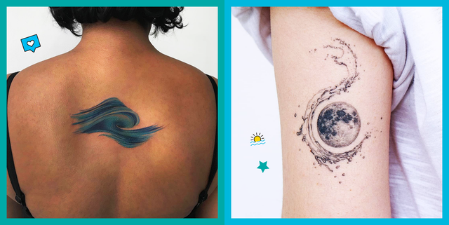 Wave Tattoo Ideas And Designs For 21 Wave Tattoo Meaning