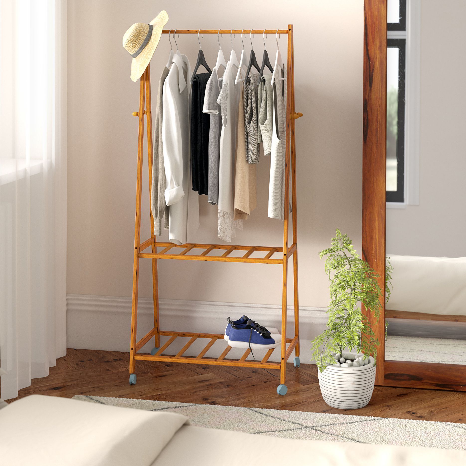 stand alone coat hanger