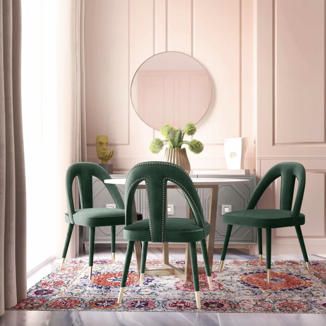 wayfair green dining chairs