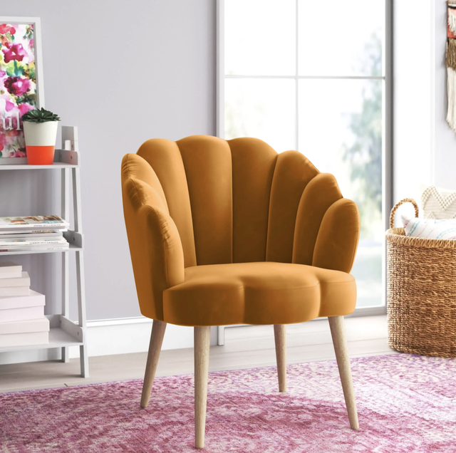 scalloped chair