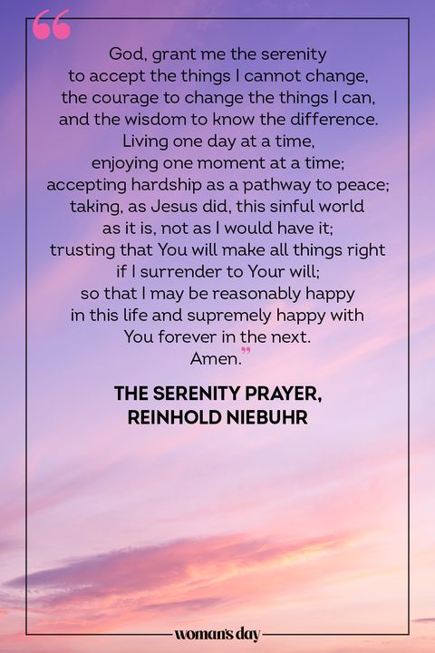 daily prayers the serenity prayer, reinhold neibuhr