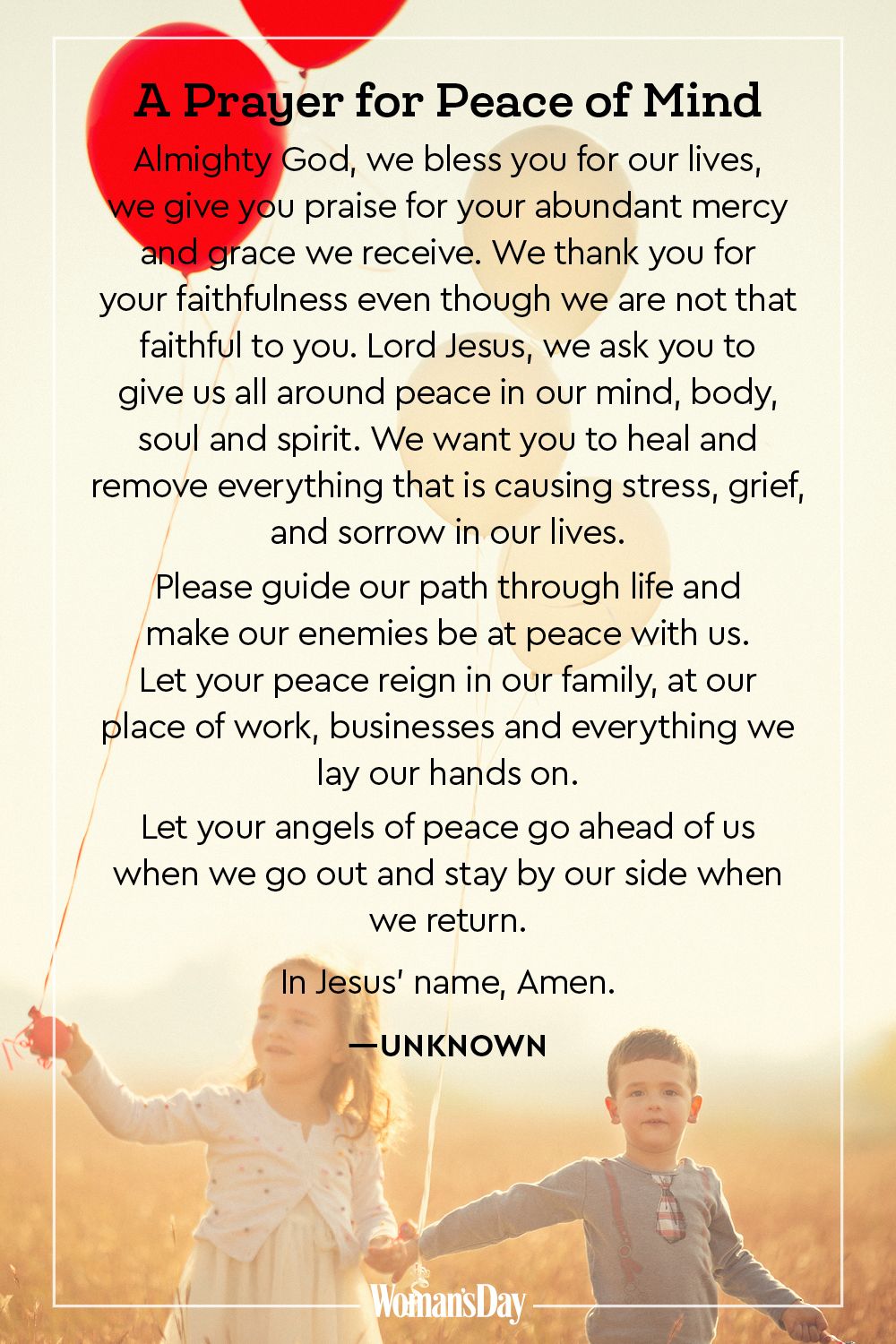 20 Prayers For Peace Prayers For Peace And Comfort