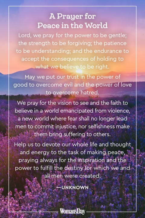 20 Prayers for Peace — Prayers for Peace and Comfort