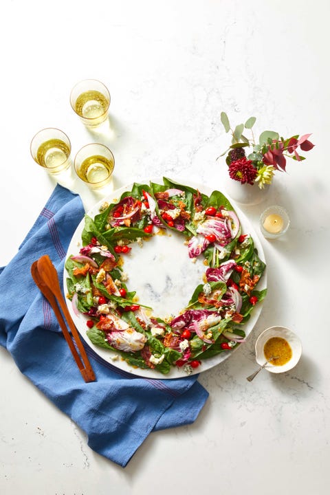 charcuterie board ideas salad wreath