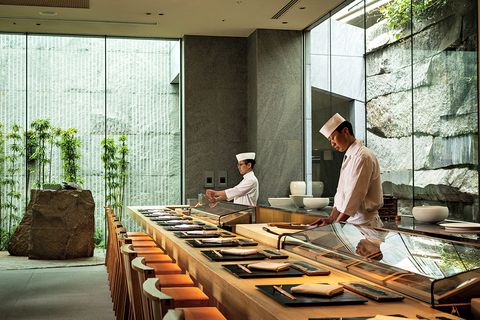 グランドハイアット東京内にある江戸前寿司「六緑」