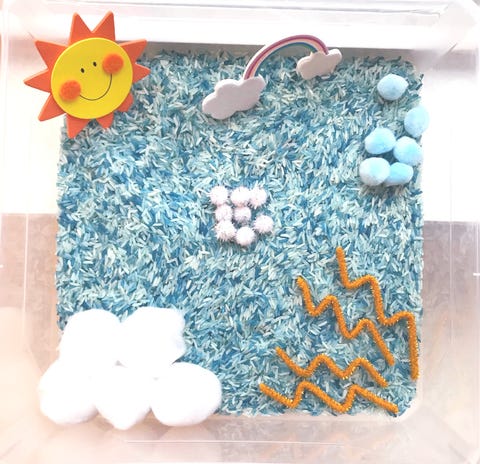 sensory bins   weather