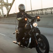 two motorcyclists wearing bitwell helmets