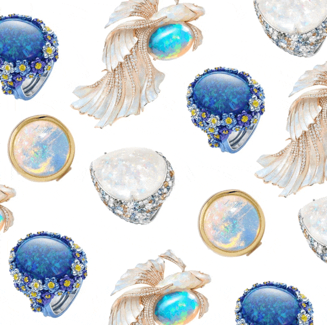 激發靈感的能量寶石！十月生日石「蛋白石opal」珠寶推薦