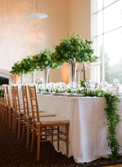 15 Best Greenery Wedding Centerpieces, What Can Be Used For A Table Centerpiece