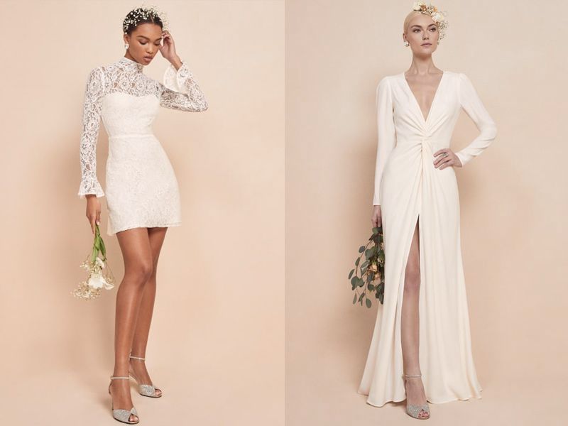 short wedding frocks