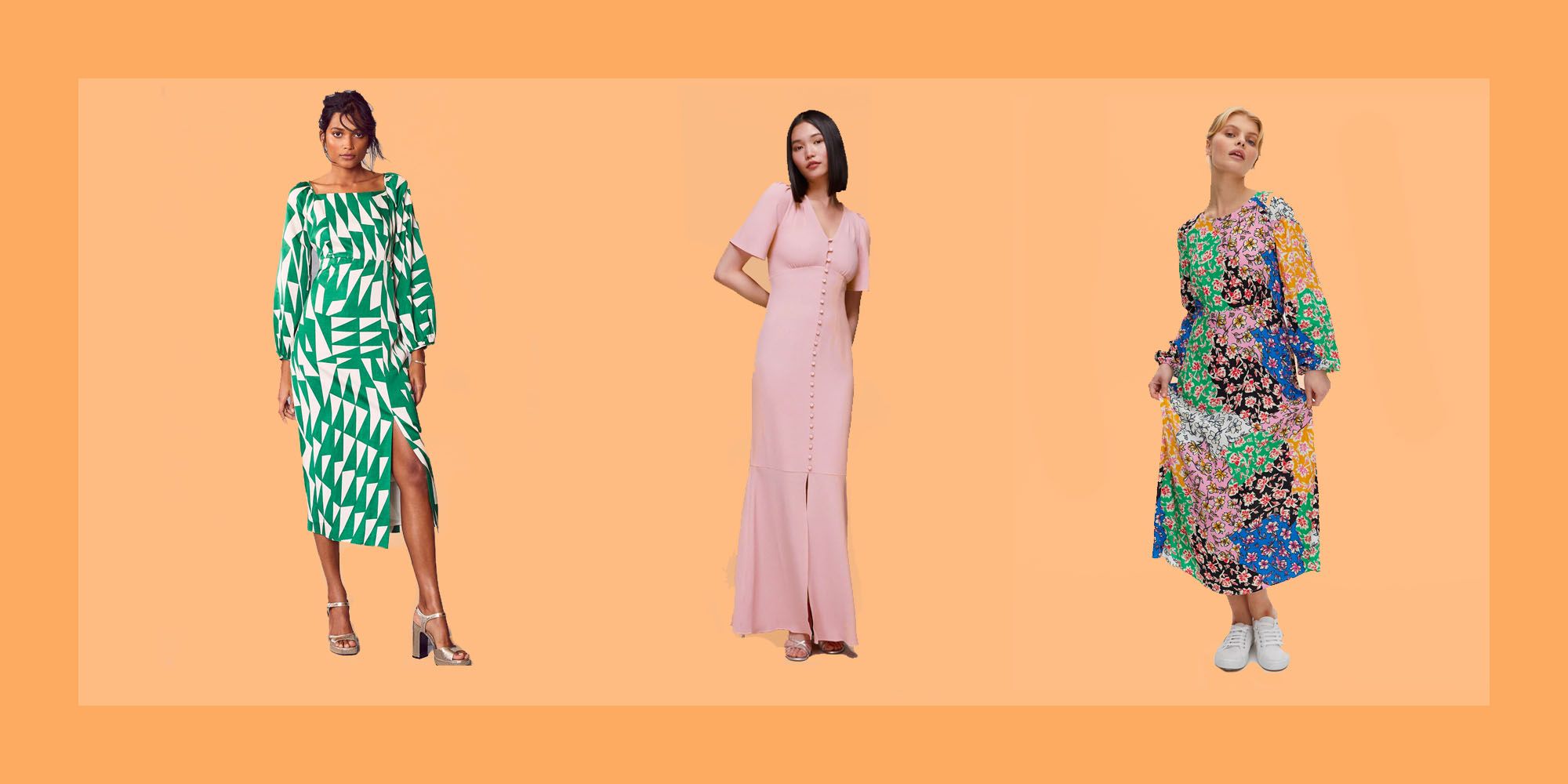 flowing wedding guest dresses