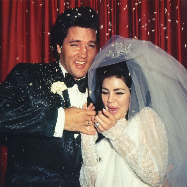 Photo of Elvis Presley & Priscilla Presley elvis presley and priscilla presley vegas wedding