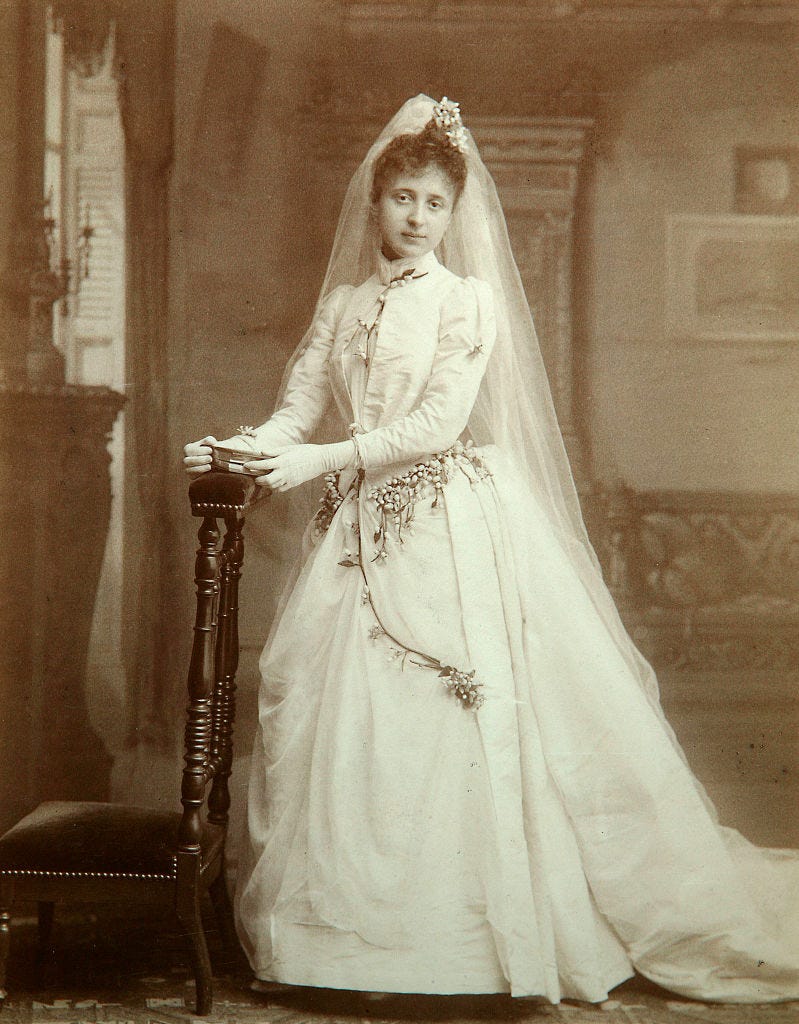 early 1900s wedding fashion