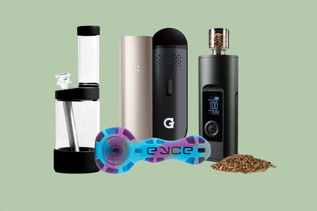collage of weed smoking devices