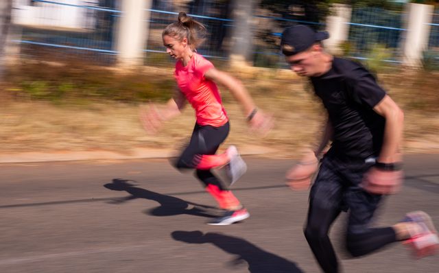 south african athletes train in the streets amid lockdown level 3 in pretoria