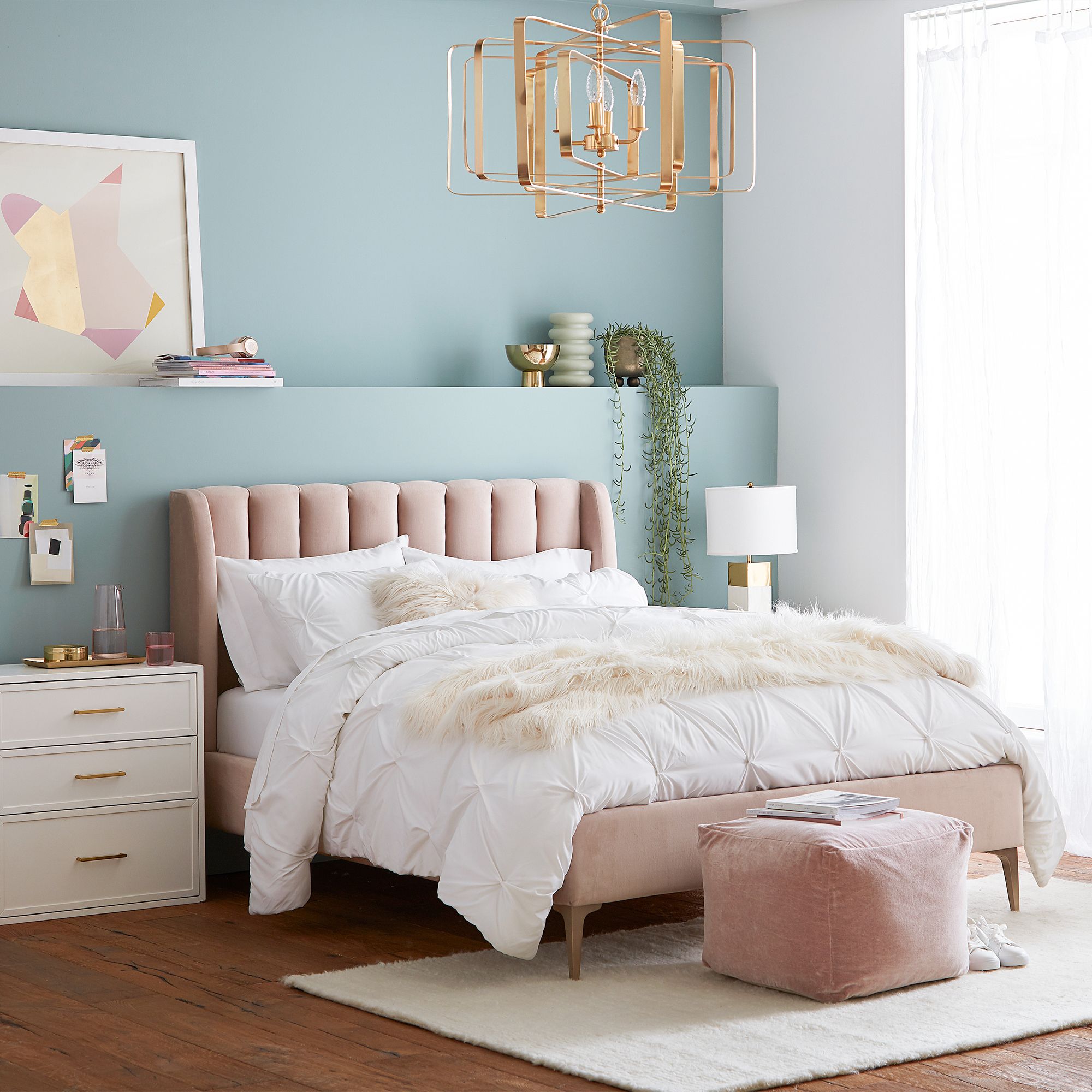 pottery barn teens beds