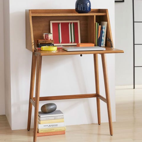 12 Best Secretary Desks For Small Spaces Modern West Elm Mid Century Mini Secretary