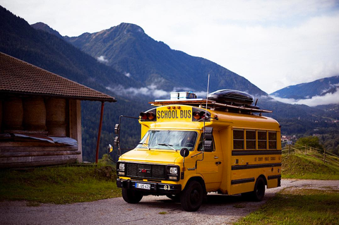 This School Bus Was Converted Into A Tiny Home In Germany