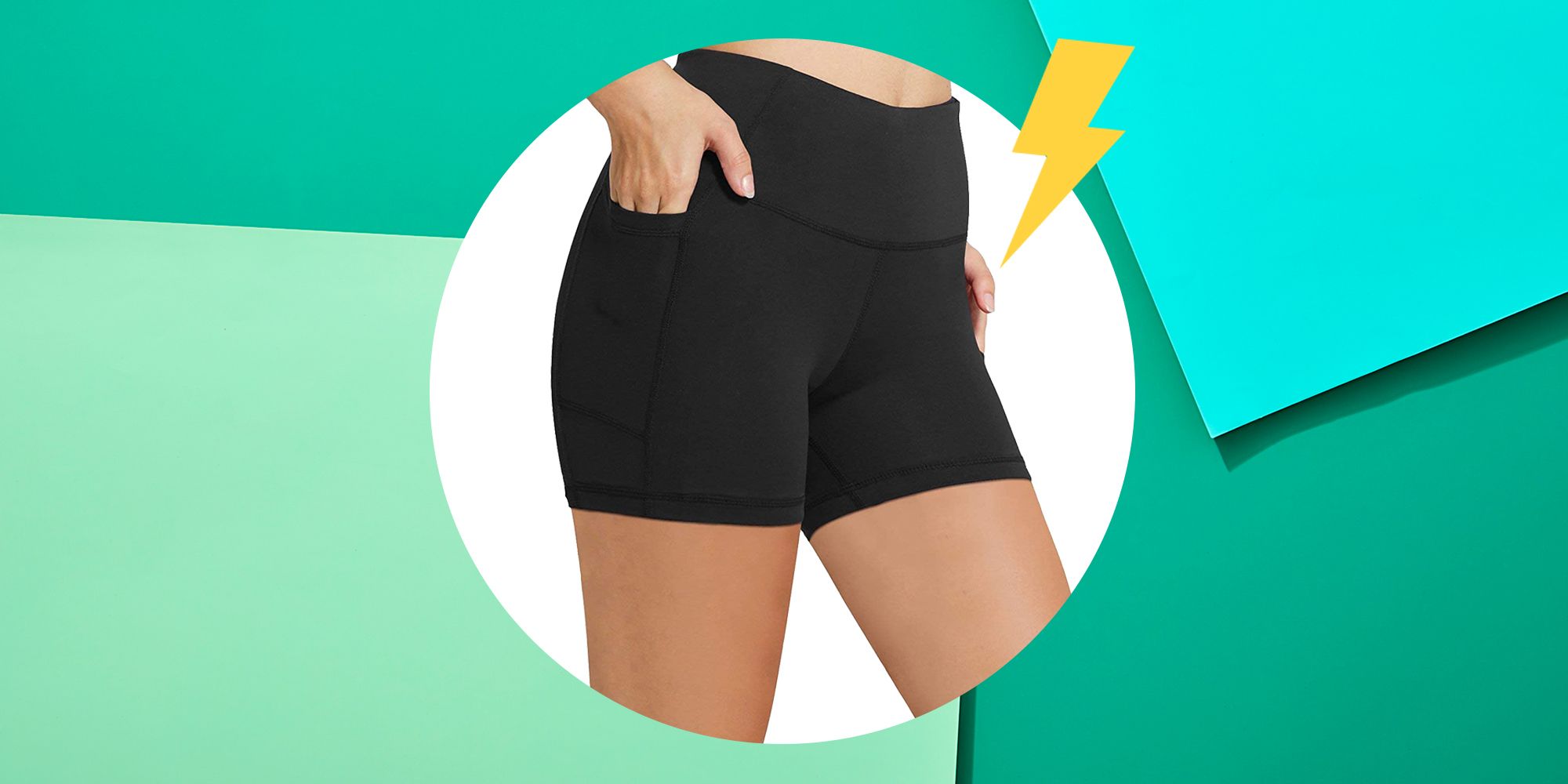PAIZH Yoga Lounge Shorts for Women Gym Workout Running Biker Shorts with Pockets 
