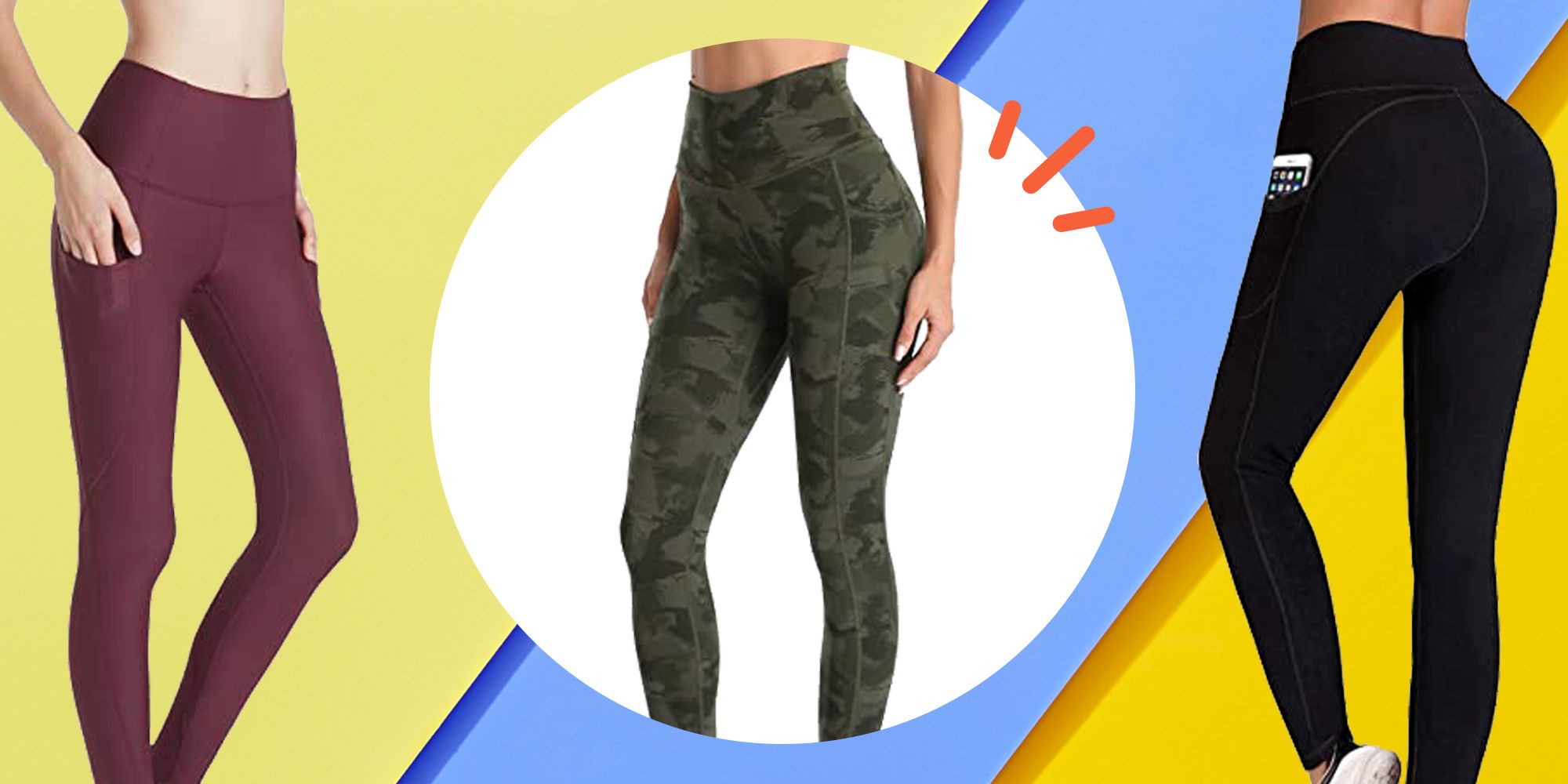 High Waist Yoga Pants Womens Leggings with Side/Hidden Pocket Series Running Compression 7/13 Workout Pants