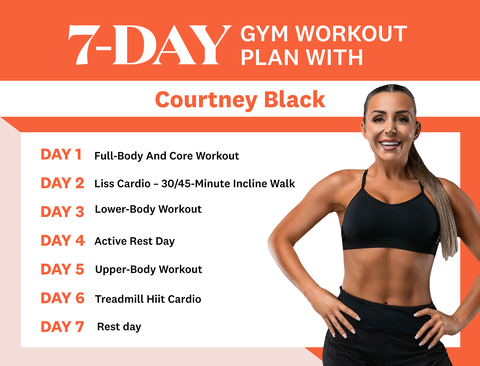 courtney black gym workout plan