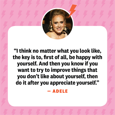 adele, weight loss quote