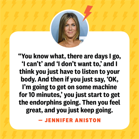 jennifer aniston, weight loss quote