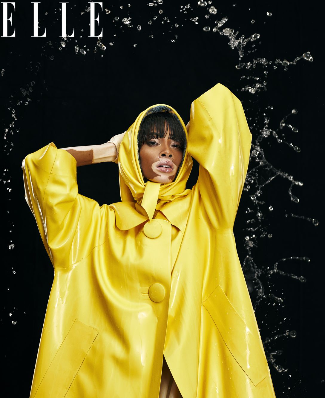 elle raincoat