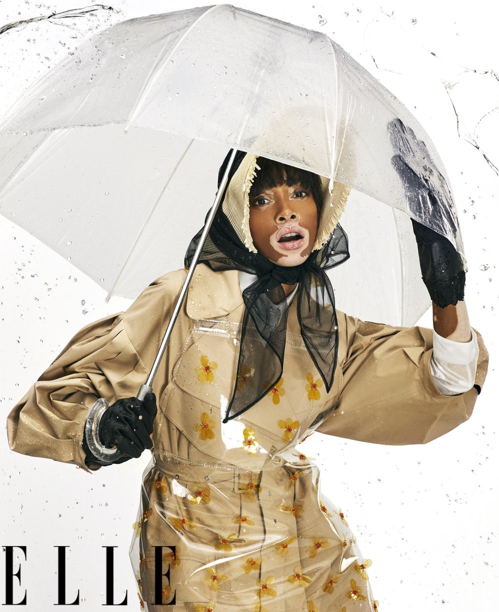 elle raincoat