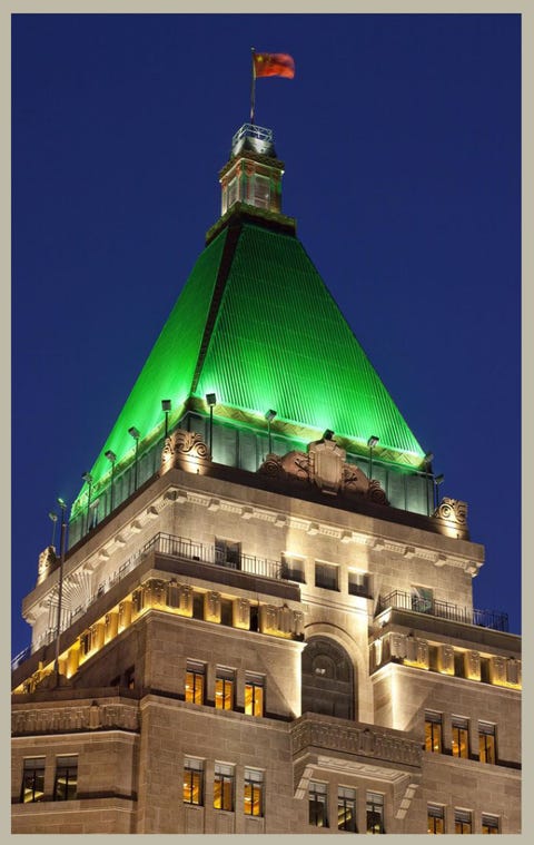 the fairmont peace hotel shanghai, an art deco icon