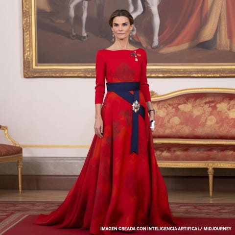 Look queen Letizia coronation Carlos III IA queen letizia coronation look carlos iii ia