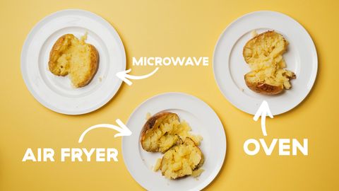 how to cook a potato oven, microwave or air fryer