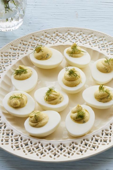 whipped deviled eggs with dill