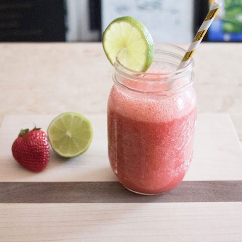 Strawberry-Lime White Wine Slushy Strawberry-Lime White Wine Slushy
