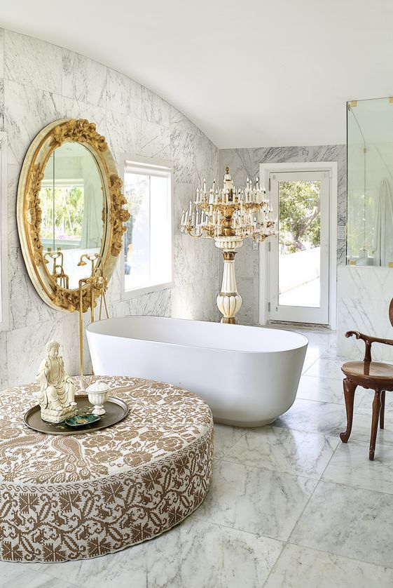 traditional white bathrooms