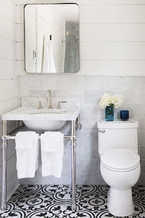 30 Stylish White Bathroom Ideas Small, White Tile Bathroom Design