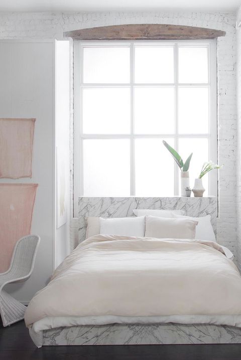 Ideas For White Bedroom Design, White Bed Frame Decor Ideas