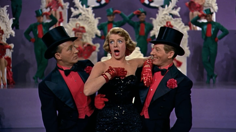 white christmas movie red dress